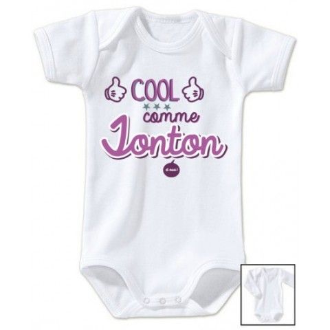 Body  de bébé ma tatie m’adore garçon