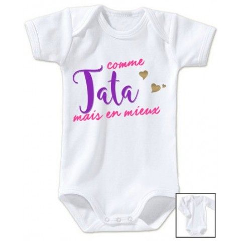 Body de bébé ma tatie m’adore fille