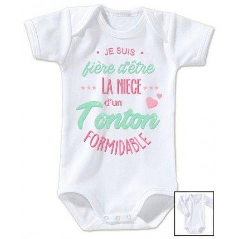 Body  de bébé ma tatie m’adore garçon