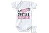 Body de bébé ma tatie m’adore fille