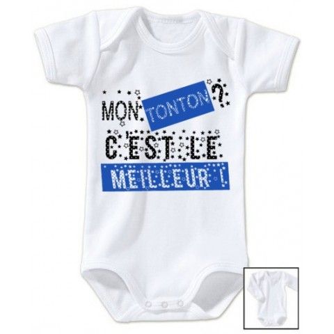 Body de bébé ma tatie m’adore fille