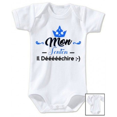 Body de bébé ma tatie m’adore fille