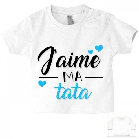    Tee-shirt de bébé tu vas être ma tata de cœur fille