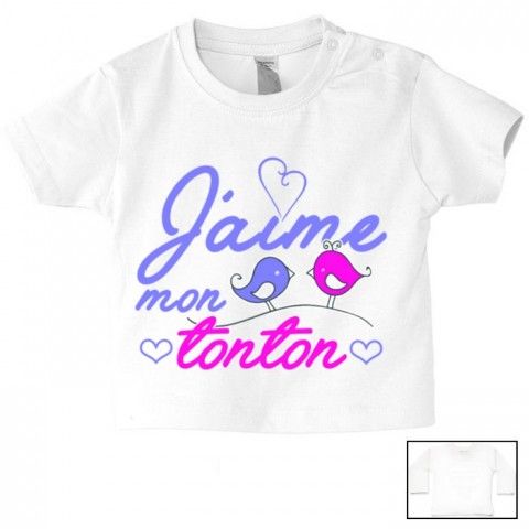 Tee-shirt de bébé je suis le petit cœur de ma tata