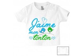 Tee-shirt de bébé ma tatie m’adore garçon