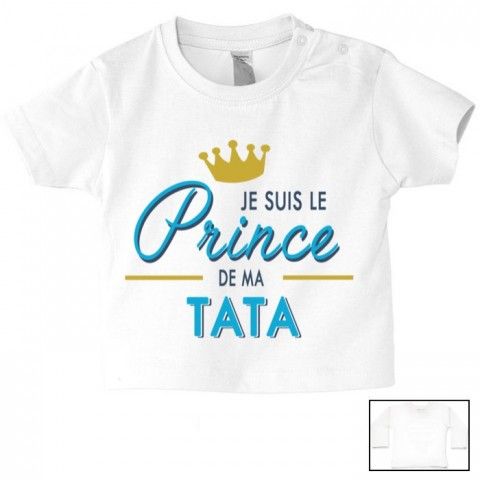    Tee-shirt de bébé tu vas être ma tata de cœur fille