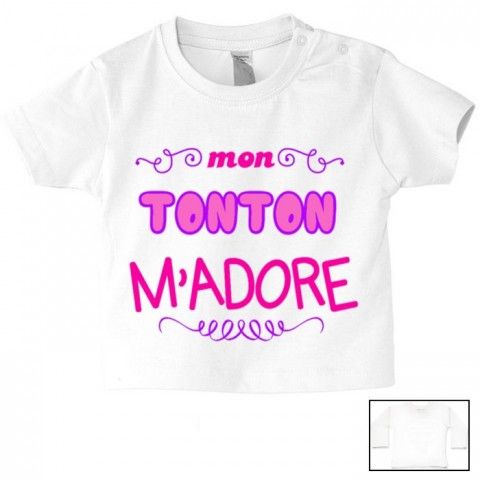 Tee-shirt de bébé je suis le prince des râleurs la reine c’est ma tata