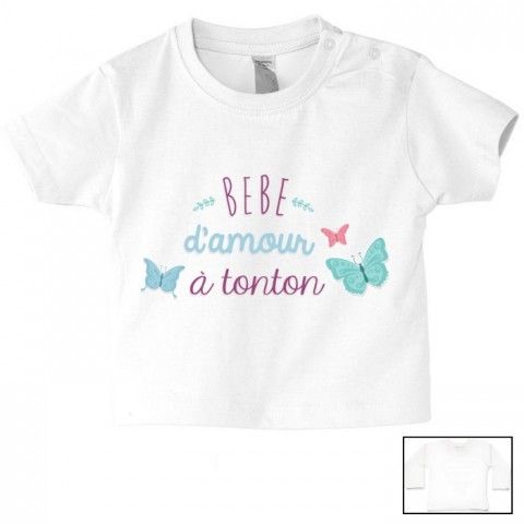    Tee-shirt de bébé tu vas être ma tata de cœur fille