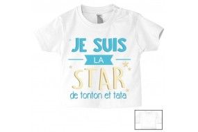 Tee-shirt de bébé ma tatie m’adore garçon