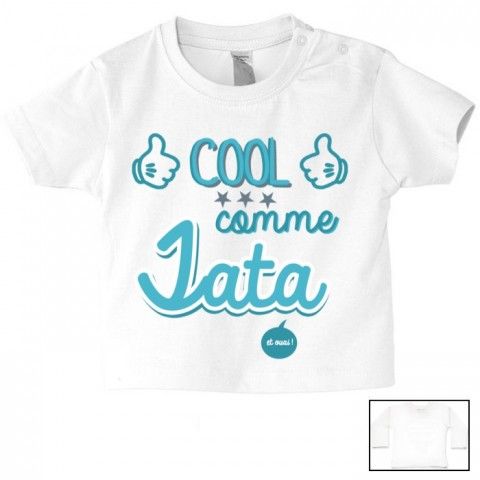 Tee-shirt de bébé ma tatie m’adore garçon