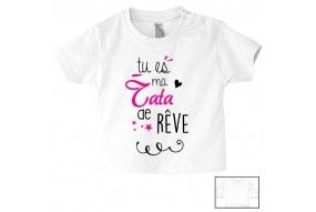 Tee-shirt de bébé je suis le prince des râleurs la reine c’est ma tata