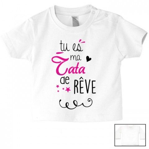 Tee-shirt de bébé je suis le prince des râleurs la reine c’est ma tata