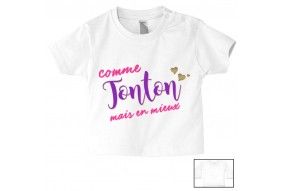 Tee-shirt de bébé ma tatie m’adore garçon