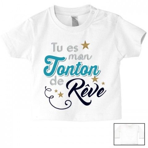    Tee-shirt de bébé tu vas être ma tata de cœur fille