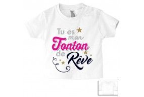 Tee-shirt de bébé je suis le prince des râleurs la reine c’est ma tata