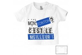 Tee-shirt de bébé ma tatie m’adore fille