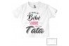 Tee-shirt de bébé ma tatie m’adore fille