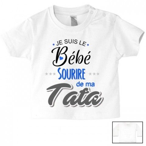 Tee-shirt de bébé ma tatie m’adore fille