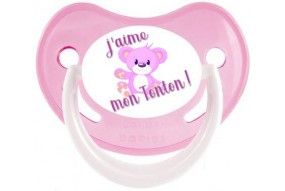 Tétine de bébé je suis le petit cœur de ma tata