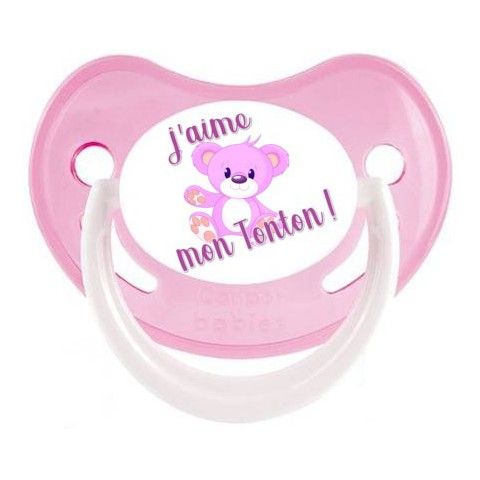 Tétine de bébé je suis le petit cœur de ma tata