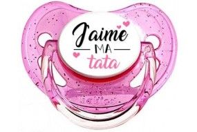 Tétine de bébé j'aime ma tata fille