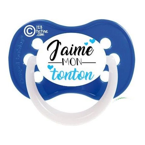 Tétine de bébé je suis aussi bavarde que tonton