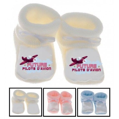 Chaussons de bébé futur grutier comme papa altitude