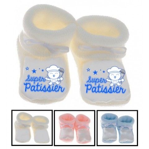 Chaussons de bébé futur mécanicien comme papa