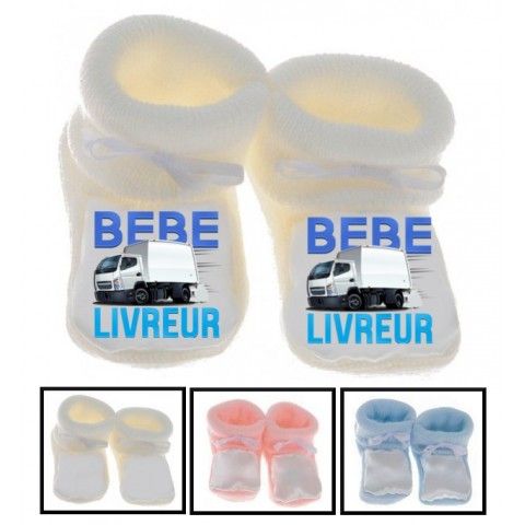 Chaussons de bébé futur militaire comme papa