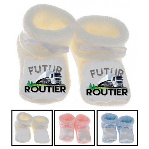 Chaussons de bébé futur militaire comme papa