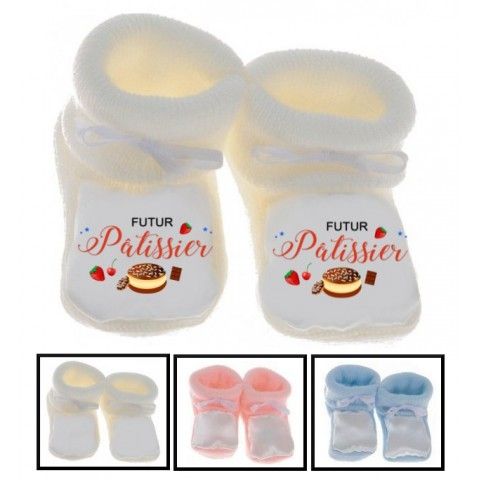 Chaussons de bébé futur mécanicien comme papa