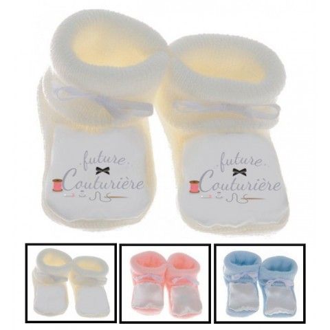 Chaussons de bébé futur militaire comme papa