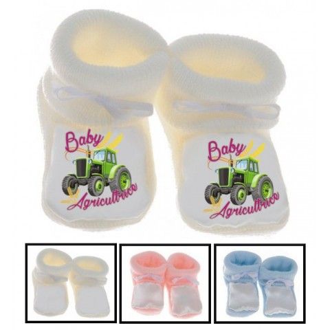 Chaussons de bébé futur mécanicien comme papa