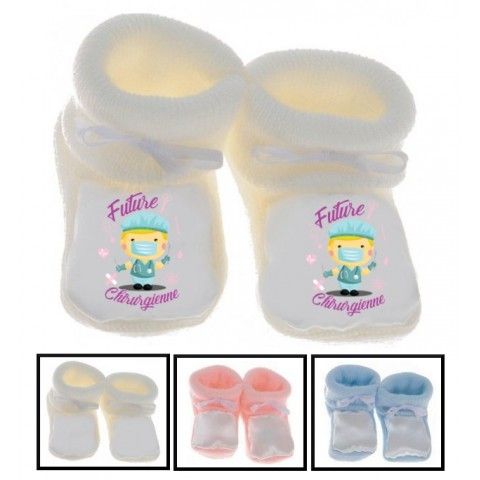 Chaussons de bébé futur mécanicien comme papa