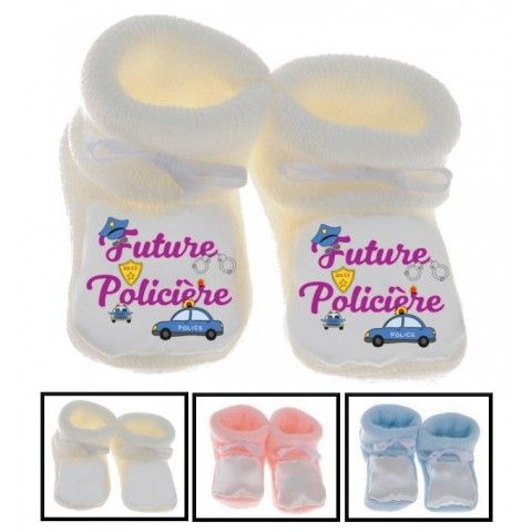 Chaussons de bébé futur militaire comme papa