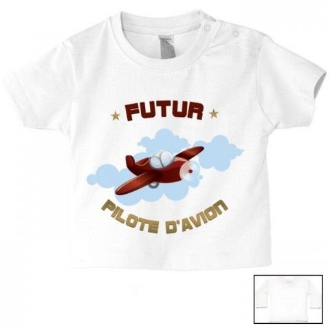 Tee-shirt de bébé futur militaire comme papa