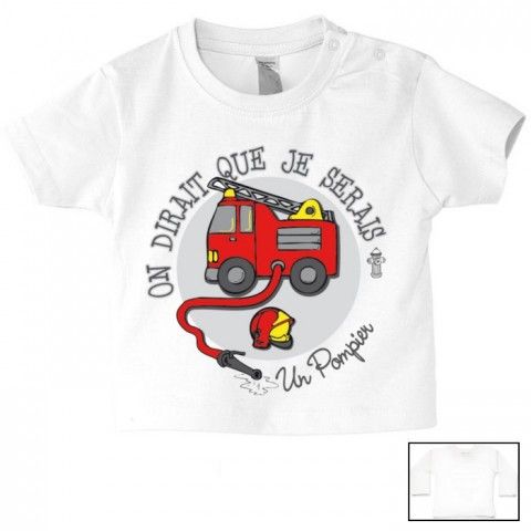 Tee-shirt de bébé futur militaire comme papa