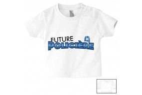 Tee-shirt de bébé futur militaire comme papa