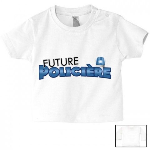 Tee-shirt de bébé futur militaire comme papa