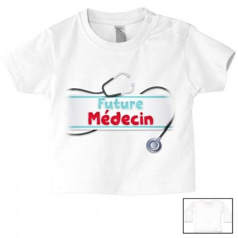 Tee-shirt de bébé futur militaire comme papa