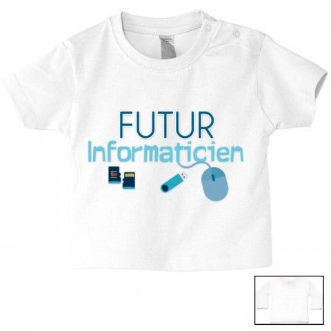 Tee-shirt de bébé futur militaire comme papa