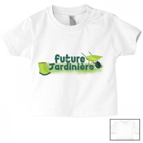 Tee-shirt de bébé futur mécanicien comme papa