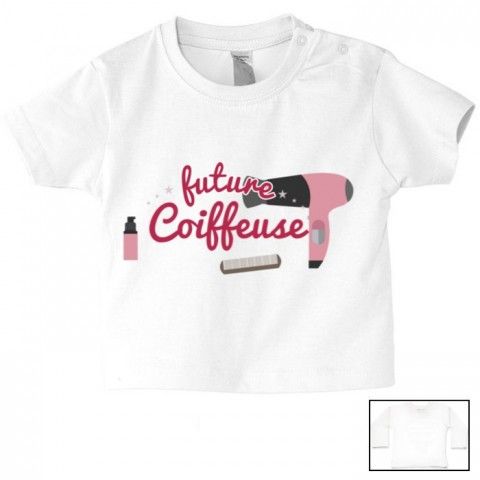 Tee-shirt de bébé futur militaire comme papa