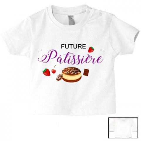 Tee-shirt de bébé futur militaire comme papa