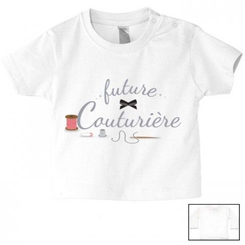 Tee-shirt de bébé futur militaire comme papa