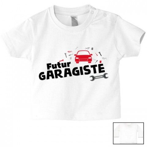 Tee-shirt de bébé futur militaire comme papa