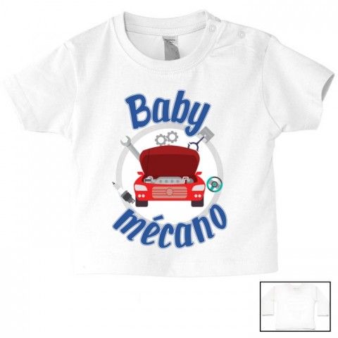 Tee-shirt de bébé futur militaire comme papa