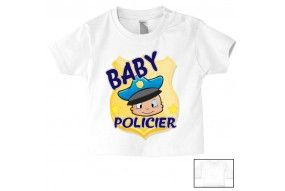 Tee-shirt de bébé futur militaire comme papa