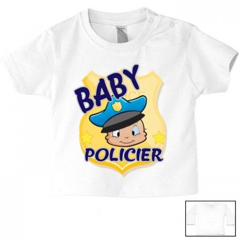 Tee-shirt de bébé futur militaire comme papa