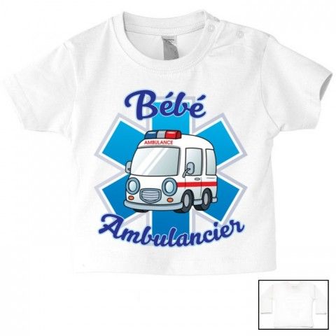 Tee-shirt de bébé futur militaire comme papa